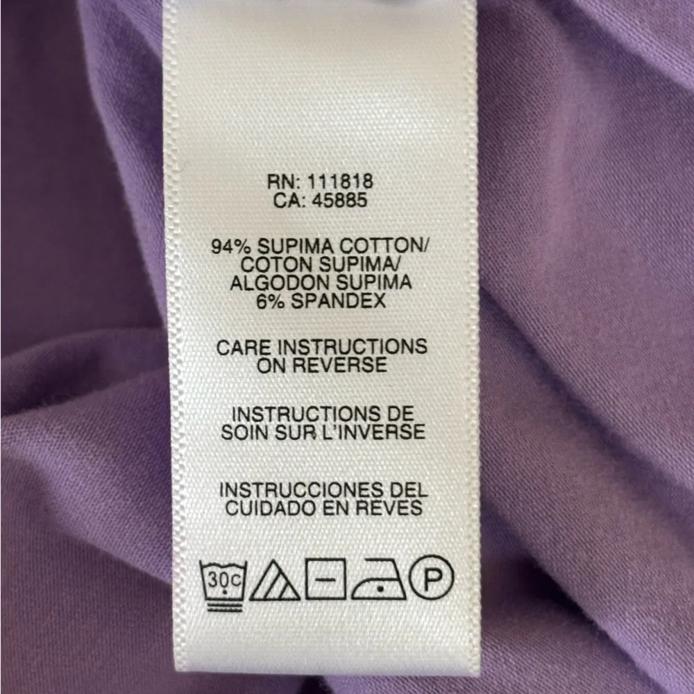 Michael Kors side ruched Lavender Women's Top